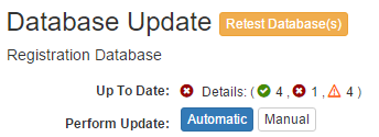 Outdated Database reference